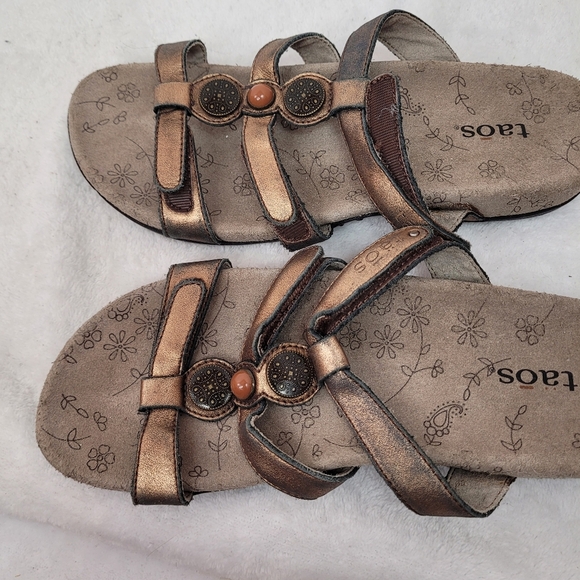 Preowned Pewter TAOS Prize 3 Sandals Size - Picture 14 of 15